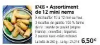 Thiriet Assortiment de 12 mini nems offre