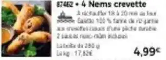 Thiriet 4 Nems crevette offre