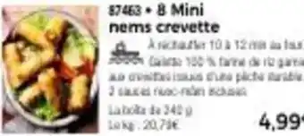 Thiriet 8 Mini nems crevette offre