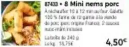Thiriet 8 Mini nems porc offre