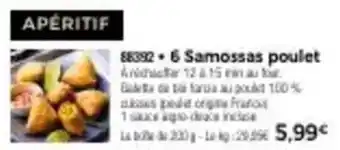 Thiriet 6 Samossas poulet offre