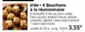 Thiriet 8 bouchons à la réunionnaise offre