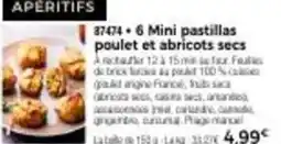 Thiriet 6 Mini pastillas poulet et abricots secs offre
