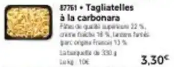 Thiriet Tagliatelles à la carbonara offre
