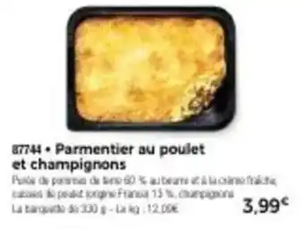 Thiriet Parmentier au poulet et champignons offre