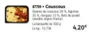 Thiriet Couscous offre