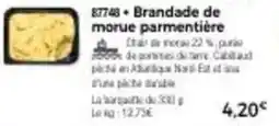 Thiriet Brandade de morue parmentière offre