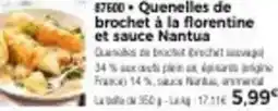 Thiriet Quenelles de brochet à la florentine et sauce Nantua offre