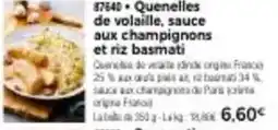 Thiriet Quenelles de volaille, sauce offre