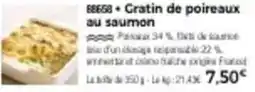 Thiriet Gratin de poireaux au saumon offre