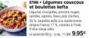 Thiriet Légumes couscous et boulettes kefta offre