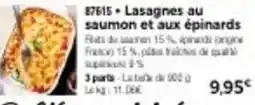 Thiriet Lasagnes au saumon et aux épinards offre