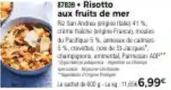 Thiriet Risotto aux fruits de mer offre