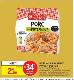 Intermarché Hyper PAYSAN BRETON Porc à la paysanne offre