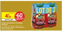 Intermarché Hyper PANZANI Sauce bolognaise pur bœuf offre
