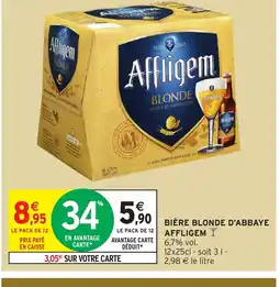 Intermarché Hyper AFFLIGEM Bière blonde d'abbaye offre