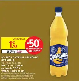 Intermarché Hyper ORANGINA Boisson gazeuse standard offre