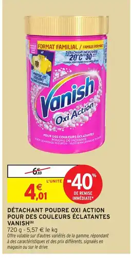 Intermarché Hyper VANISH Détachant poudre oxi action pour des couleurs éclatantes offre