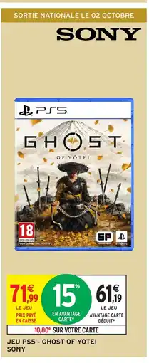 Intermarché Hyper SONY Jeu ps5-ghost of yotei offre