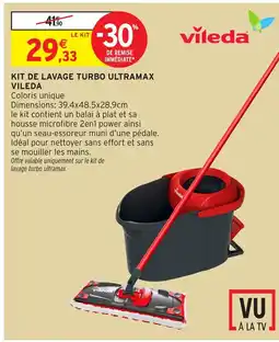 Intermarché Hyper VILEDA Kit de lavage turbo ultramax offre