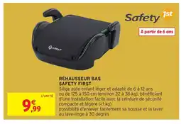 Intermarché Hyper Réhausseur bas safety first offre