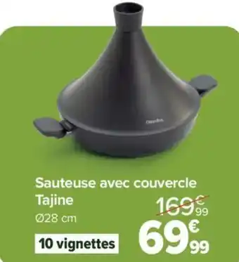 Carrefour Market Sauteuse avec couvercle Tajine offre