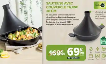 Carrefour Market Sauteuse avec couvercle tajine 28 cm offre