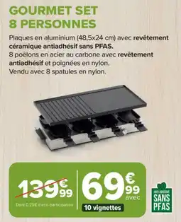Carrefour Market Gourmet set 8 personnes offre