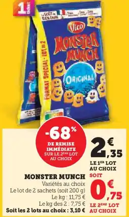 Hyper U Monster munch offre
