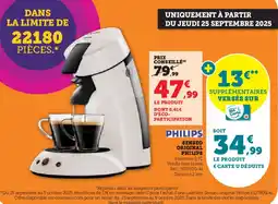 Hyper U Senseo original philips offre