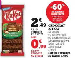 Hyper U Chocolat kitkat offre