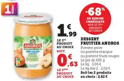 Hyper U Dessert fruitier andros offre