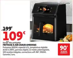 Auchan ARTHUR MARTIN Friteuse a air chaud amd0065 offre