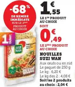 Hyper U Nouilles suzi wan offre