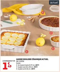 Auchan ACTUEL Gamme moulerie céramique offre