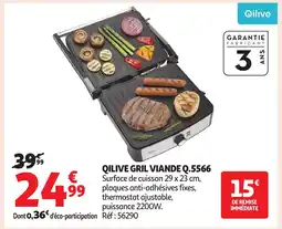 Auchan QILIVE Gril viande q.5566 offre