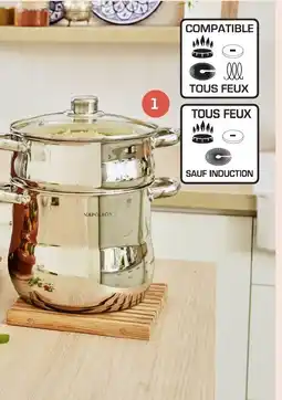Auchan Couscoussier inox 24 cm offre
