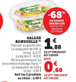 Hyper U Salade bonduelle offre