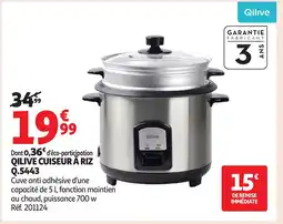 Auchan QILIVE Cuiseur à riz q.5443 offre