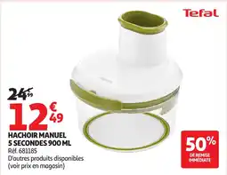 Auchan TEFAL Hachoir manuel 5 secondes offre