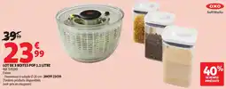 Auchan OXO Lot de 3 boites pop 1.1 litre offre