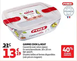 Auchan PYREX Gamme cook & heat offre