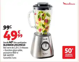 Auchan MOULINEX Blender lm439d10 offre