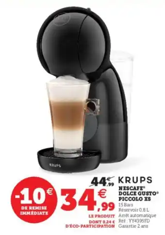 Hyper U Nescafe dolce gusto piccolo XS offre