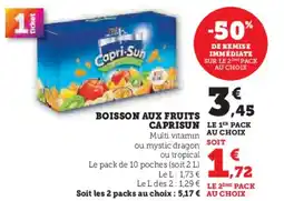 Hyper U Boisson aux fruits offre