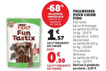 Hyper U Friandises pour chien fido offre