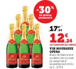 Hyper U Vin mousseux opera offre