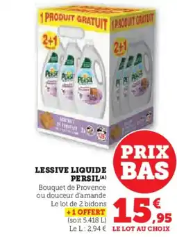 Hyper U Lessive liquide persil offre