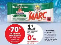 Hyper U Lingettes st marc offre