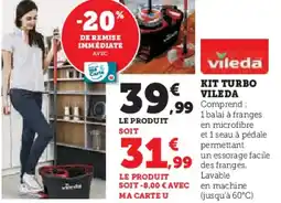 Hyper U Kit turbo vileda offre